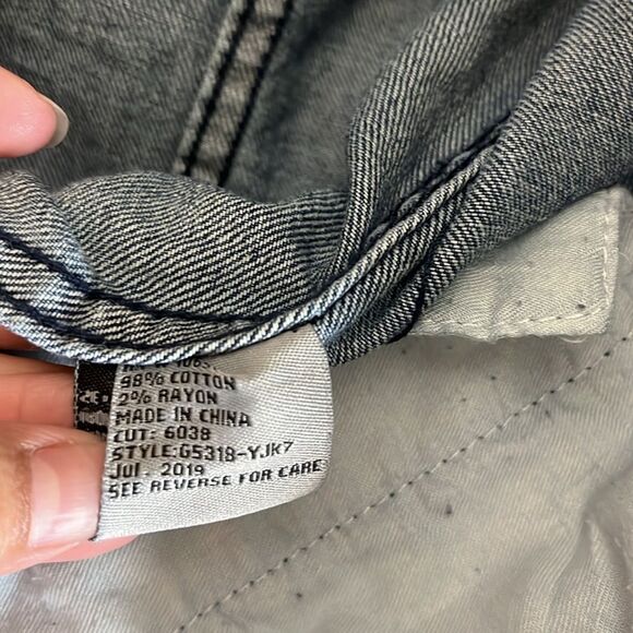 Tractr Girl Basic Denim Jacket in Indigo Sz Small - Picture 7 of 9